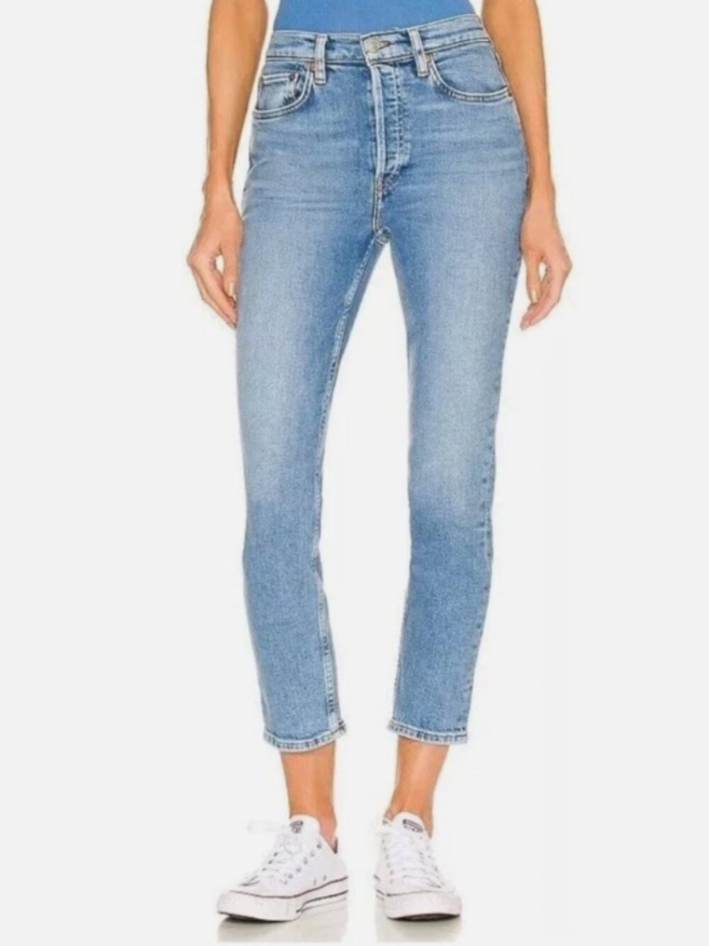 RE/DONE 90s High Rise Ankle Crop Jeans
